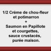 Formule ½ soupe + Plat du jour Restaurant Les Saveurs du potager
