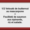 Formule ½ soupe + Plat du jour Restaurant Les Saveurs du potager
