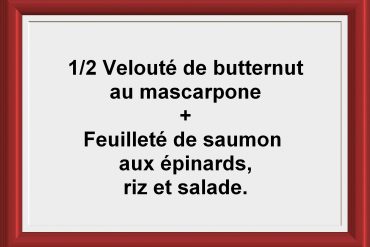 Formule ½ soupe + Plat du jour Restaurant Les Saveurs du potager