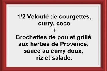 Formule ½ soupe + Plat du jour Restaurant Les Saveurs du potager