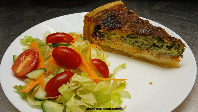 Tarte saumon épinards