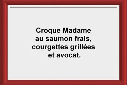 Plat du jour Restaurant Les Saveurs du potager