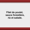 Plat du jour Restaurant Les Saveurs du potager